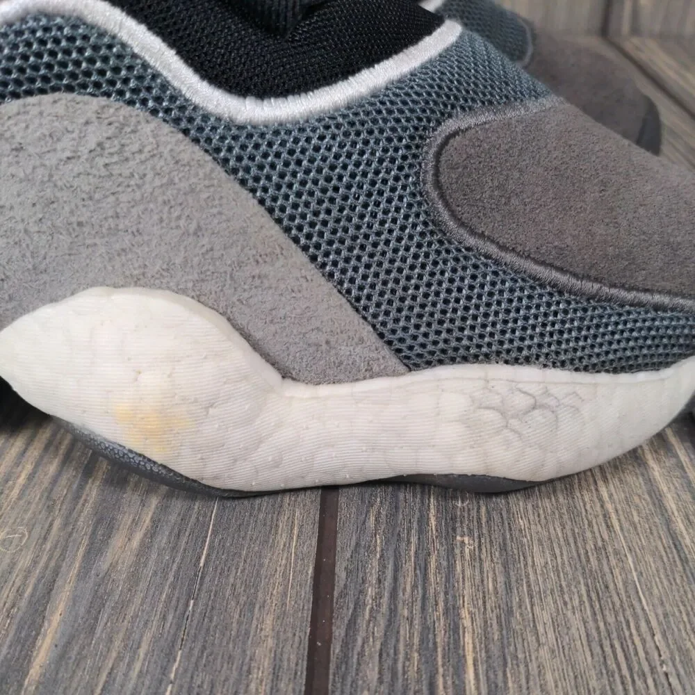 Adidas Crazy Boost BYW Mid Basketball Shoe Sneaker Black Gray Men Teen‎ Sz 6